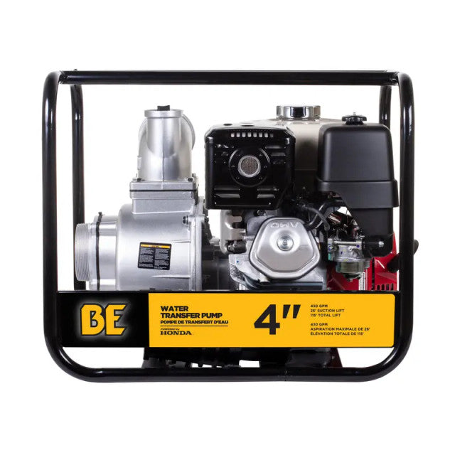 BE Power Equipment WP4013H 4" Water Transfer Pump with Honda GX390 Engine