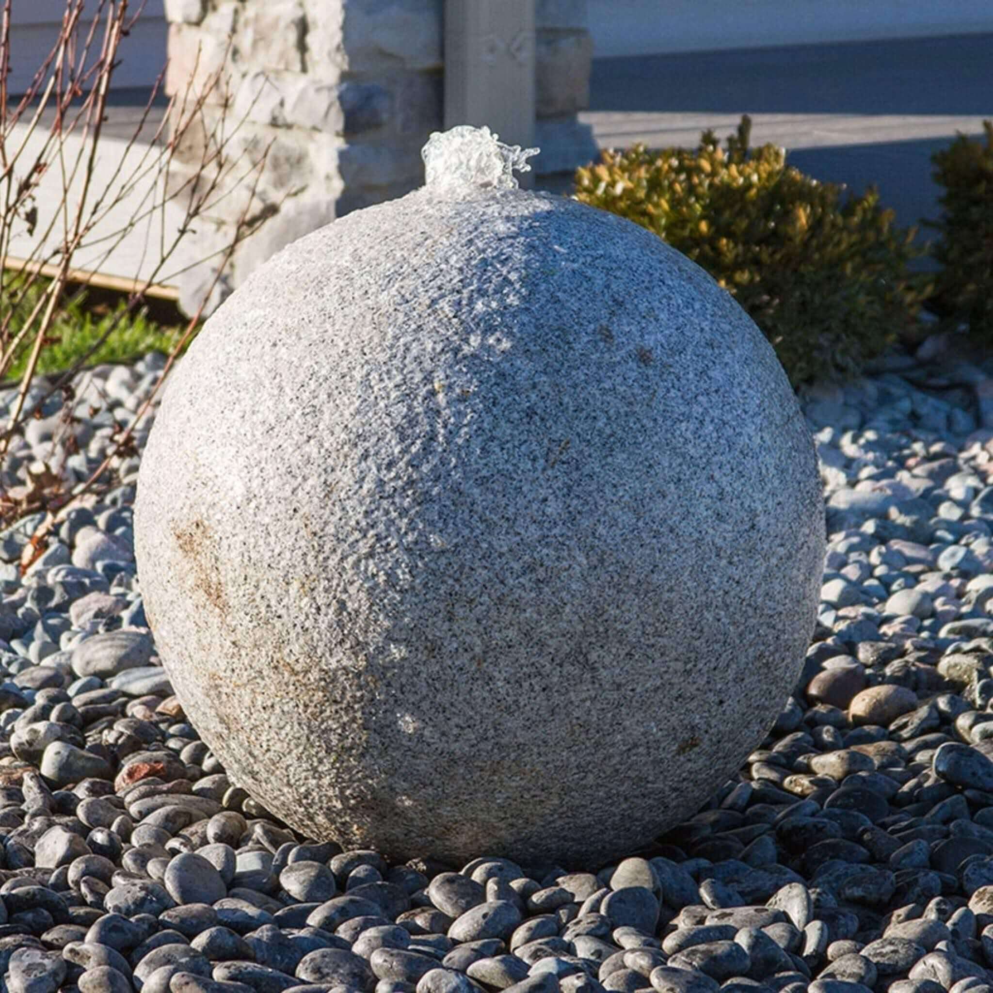 Landscaping Granite Sphere Fountain - Complete Kit