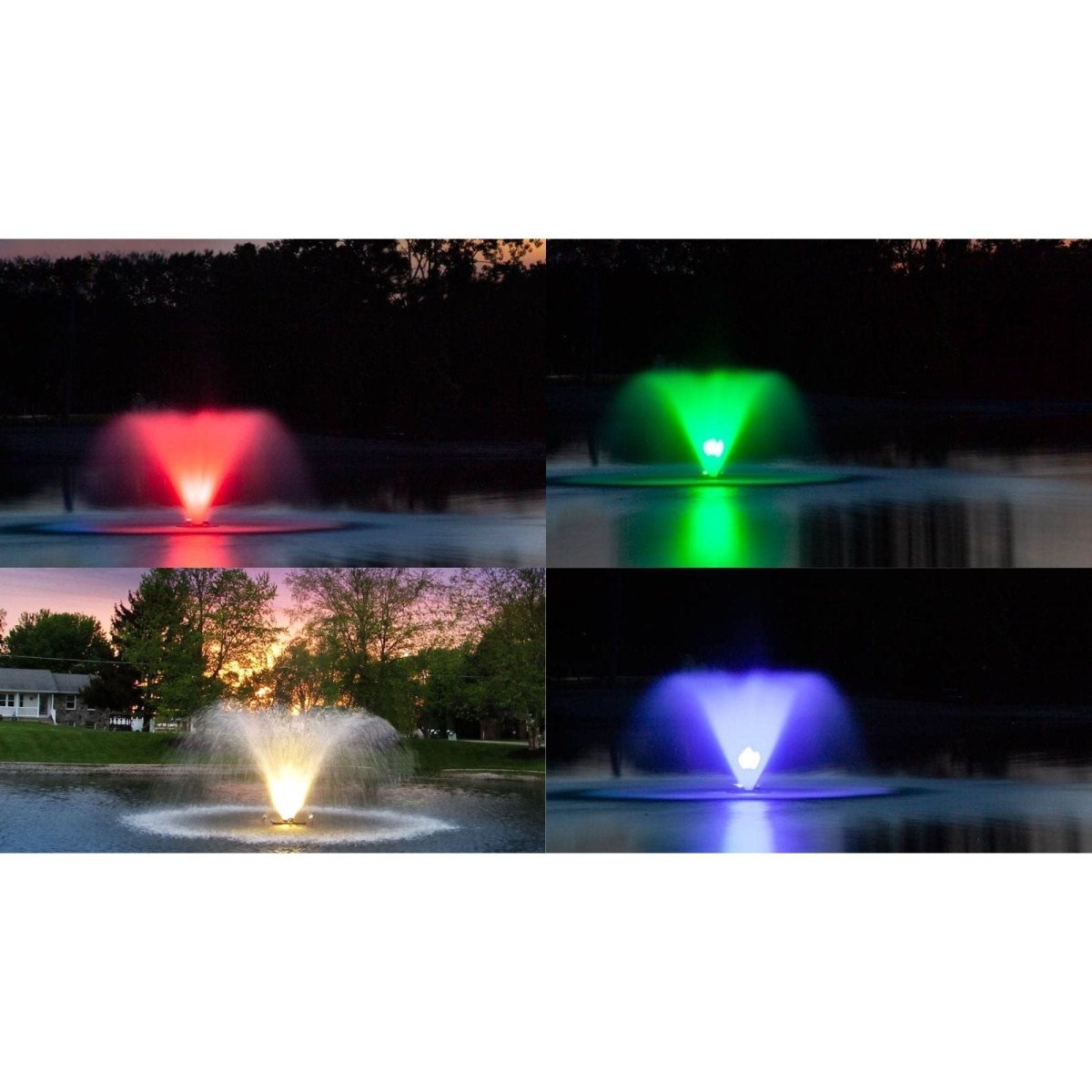 14-Color LED Lights - Scott Aerator - American Pond Supplies -Scott Aerator's 14-Color LED Changing Light Sets For Pond Fountains