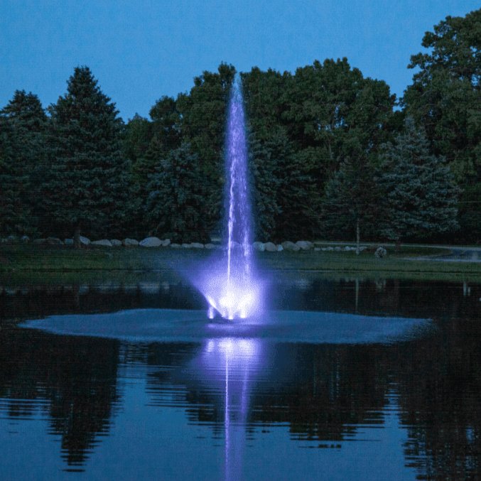 14-Color LED Lights - Scott Aerator - American Pond Supplies -Scott Aerator's 14-Color LED Changing Light Sets For Pond Fountains