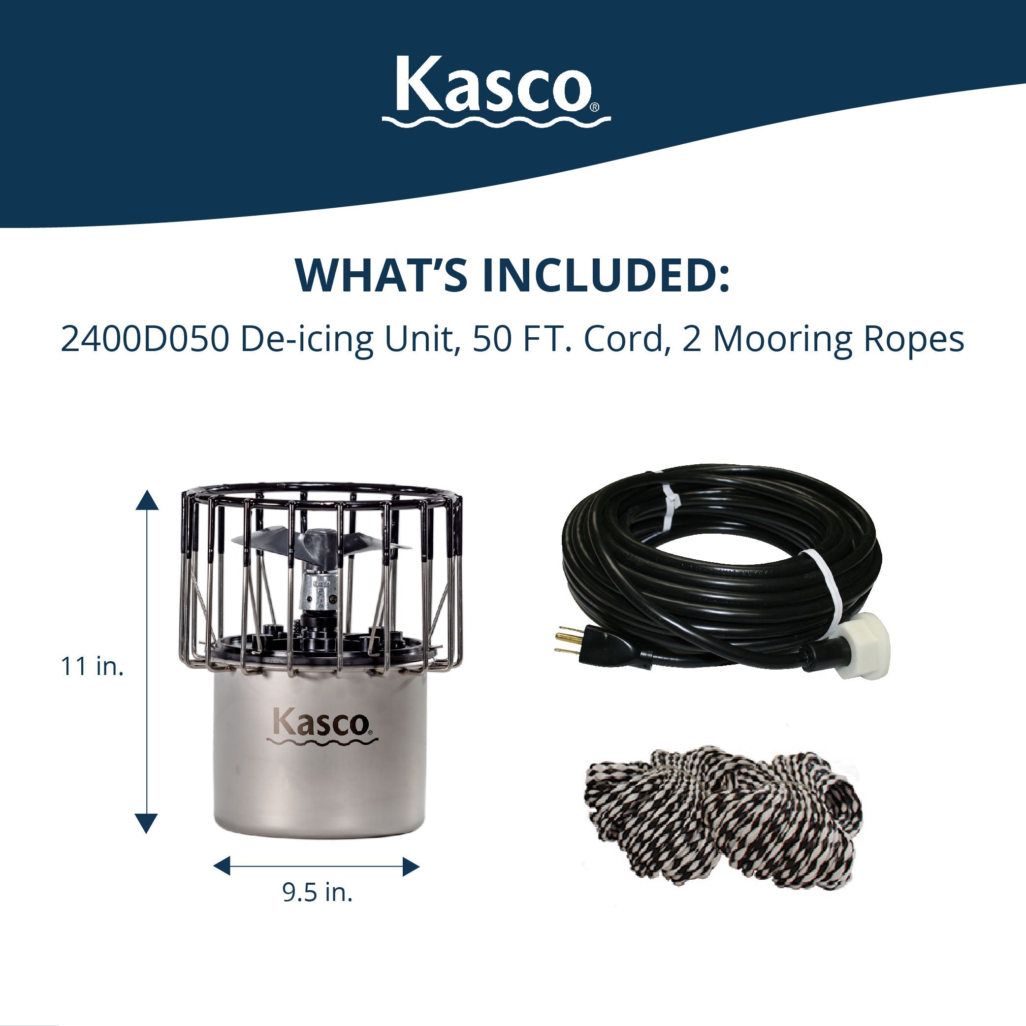 Kasco Marine: Dock & Marina De-Icer - Kasco Marine - American Pond Supplies -Kasco Marine: Dock & Marina De-Icer