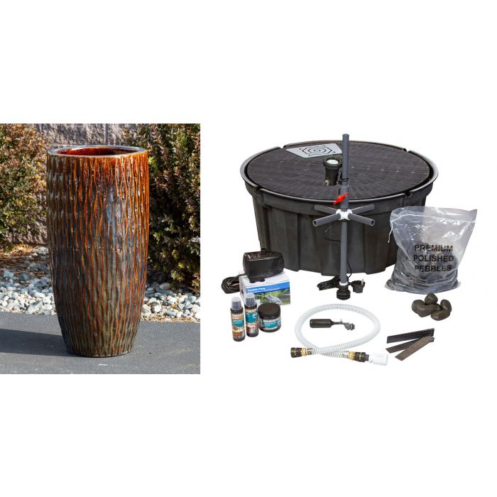 Rust Tivoli single Vase Fountain Kit - FNT3102
