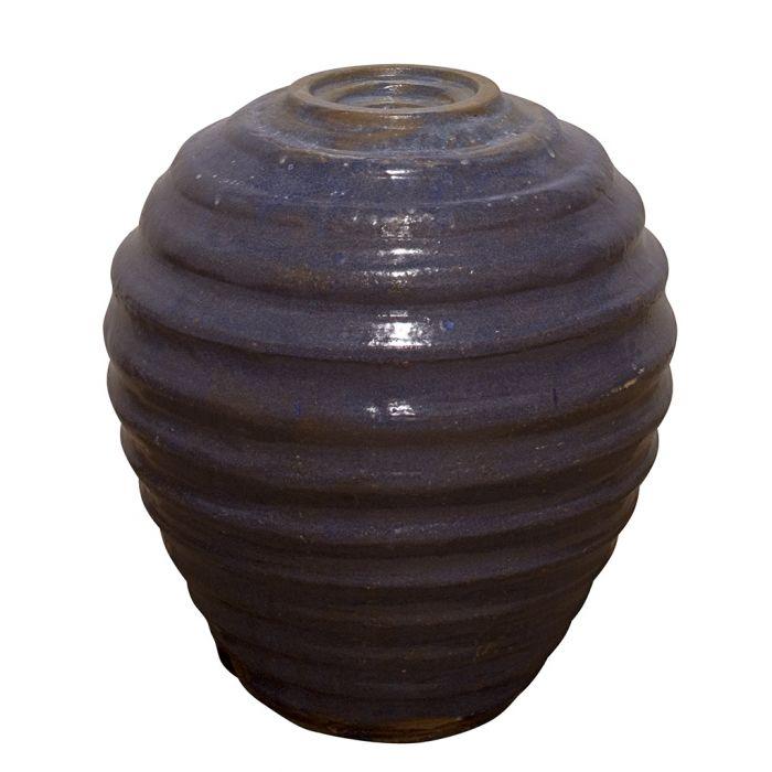 Genova Ribbed in 4 colors- Closed Top Single Vase Complete Fountain Kit