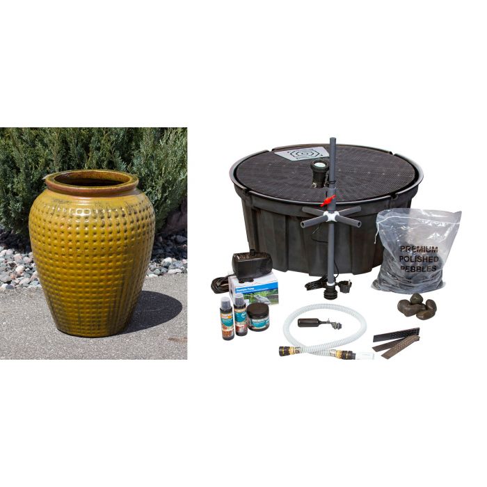 Olive Sienna Single Vase Fountain Kit - FNT3272