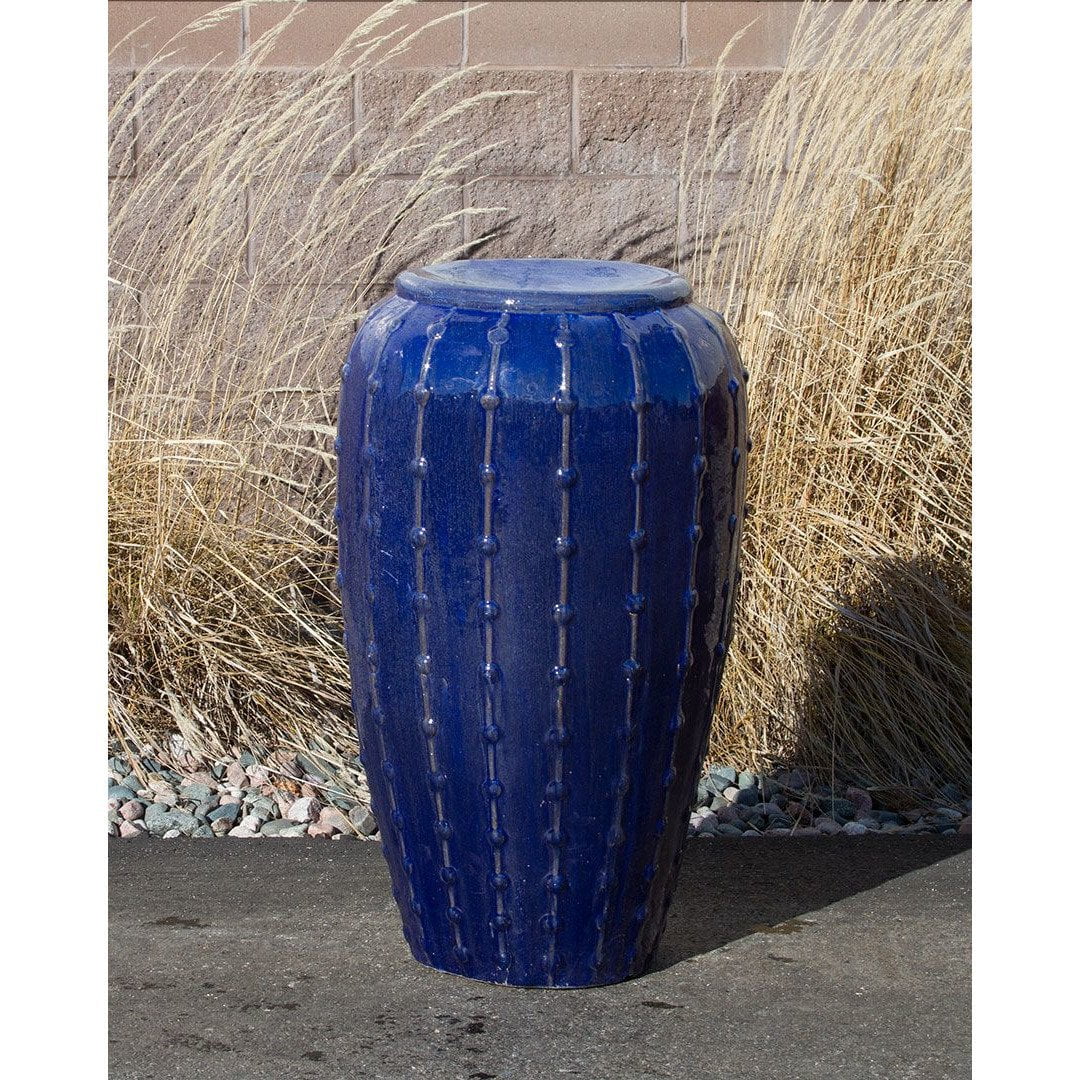 Saguaro Midnight Blue - Closed Top Single Vase Complete Fountain Kit