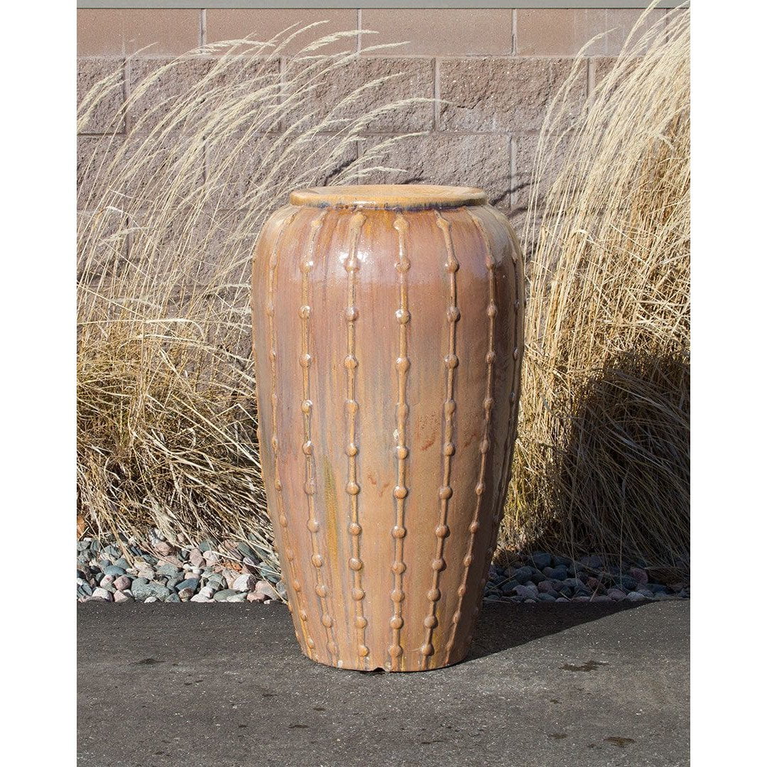 Saguaro Peach - Closed Top Single Vase Complete Fountain Kit