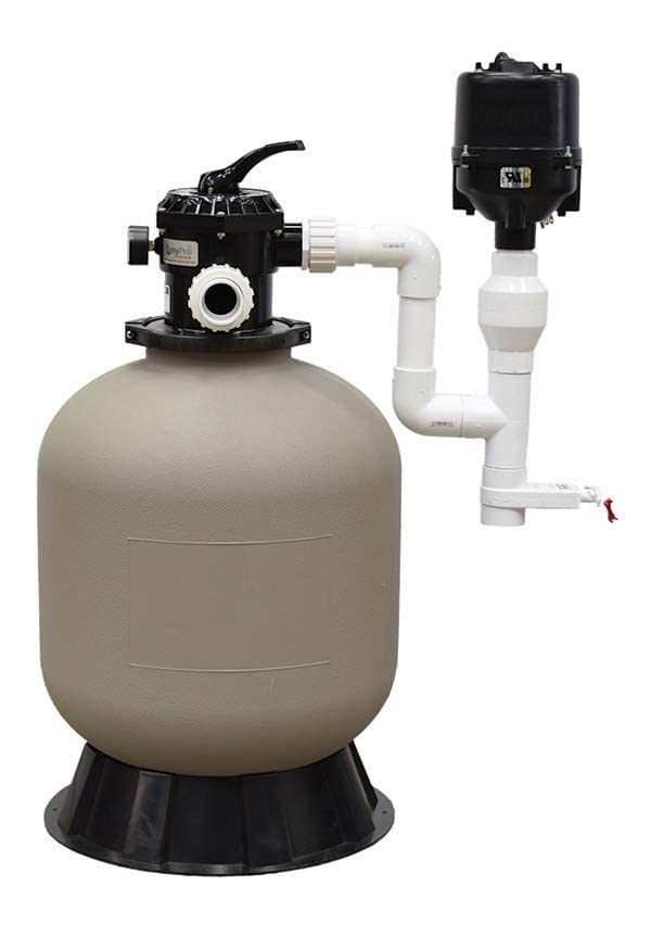 EasyPro PBF3600BL Pressurized Bead Filter with Blower for Ponds & Fish Systems / 3600 Gallon Max. / Biological & Mechanical Media Provides Excellent Filtration/Easy Intallation & Cleaning