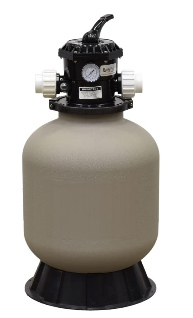 EasyPro PBF1800 Pressurized Bead Filter for Ponds & Fish Systems / 1800 Gallon Max. / Biological & Mechanical Media Provides Excellent Filtration/Easy Intallation & Cleaning