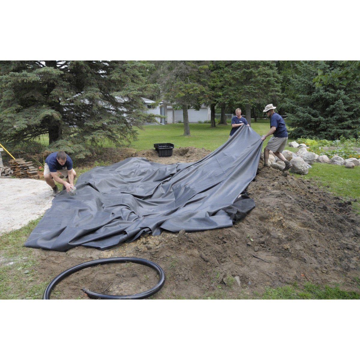 45mil EPDM Large Rubber Pond Liner - EasyPro - American Pond Supplies -45mil EPDM Large Rubber Pond Liner