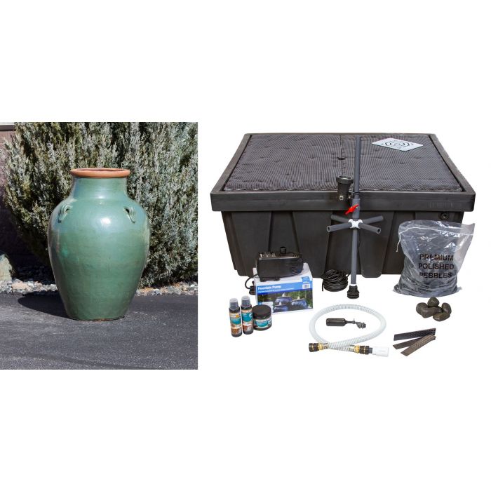 Aqua Green Amphora Fountain Kit - FNT50263