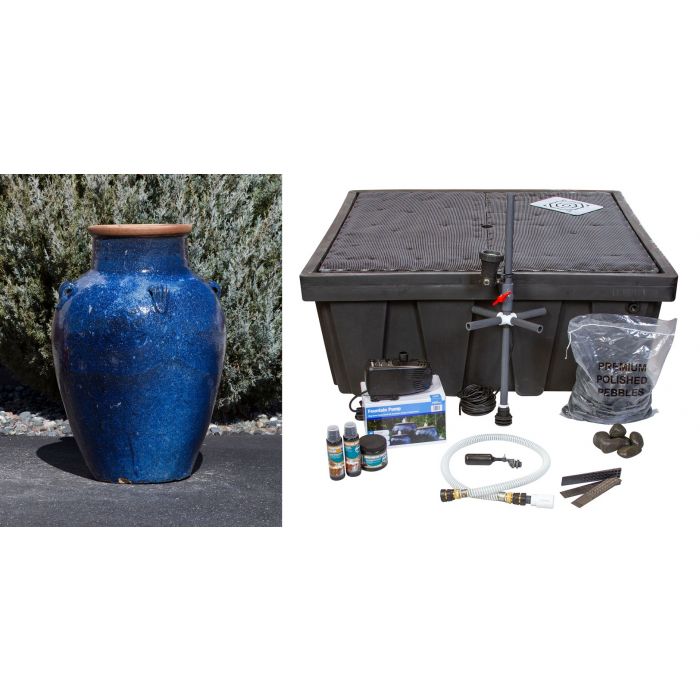 Cool Blue Amphora Fountain Kit - FNT50275