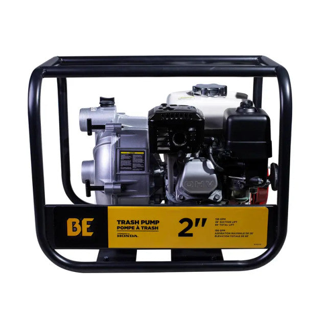 BE Power Equipment TP-2065HT 2" Semi-Trash Transfer Pump with Honda GX200 Engine
