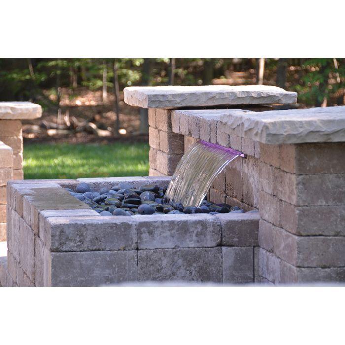 8" Mini Retaining Wall Formal Waterfall Kit - PBFFMINIK - Blue Thumb - American Pond Supplies -8" Mini Retaining Wall Formal Waterfall Kit - PBFFMINIK