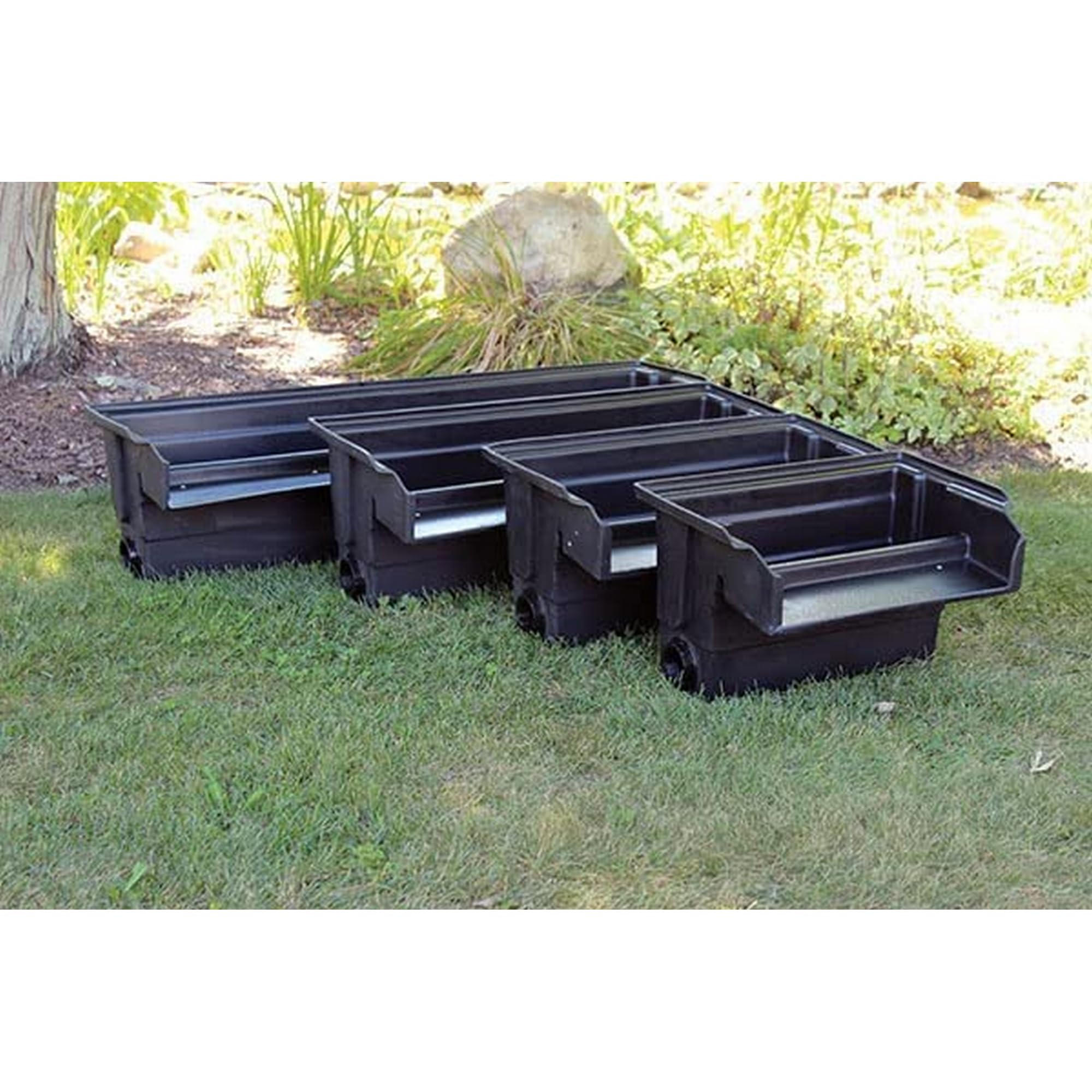 EasyPro Pond Products CF18E Eco-Series 18” Waterfall Spillway is Ideal for Just-A-Falls Water Features. Connect Liner Without Tools. 2-2” Installed Spinweld Inlets. Up to 3400 to 4500 GPH Flow