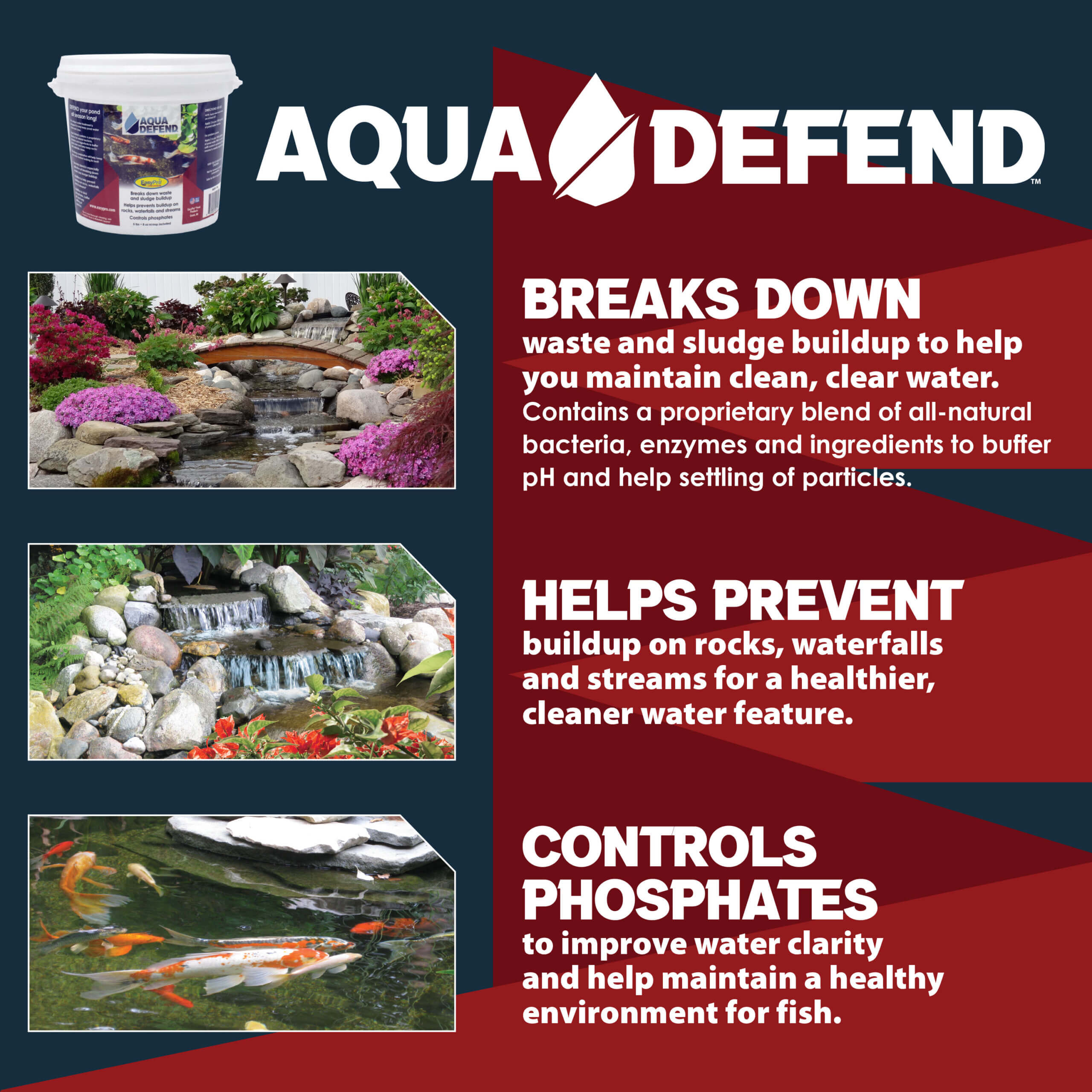 All-Natural Pond Water Treatment - Aqua Defend™ - American Pond Supplies Easy Pro