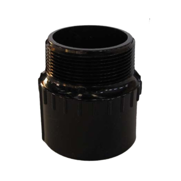 Black PVC Fitting Male Adapter 1 1/2"
