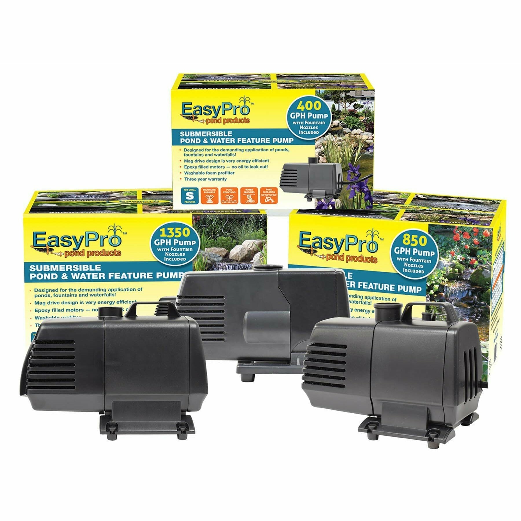 EP400 Submersible Mag Drive Pond Pump 400 GPH | Reliable | Quiet & Energy Efficient - American Pond Supplies Easy Pro Mag Drive Pumps Mag Drive Pumps