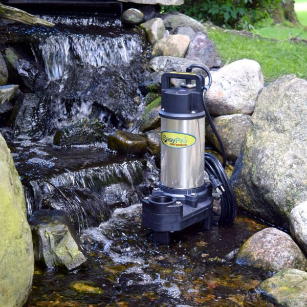 6000gph 115 Volt Stainless Steel Waterfall