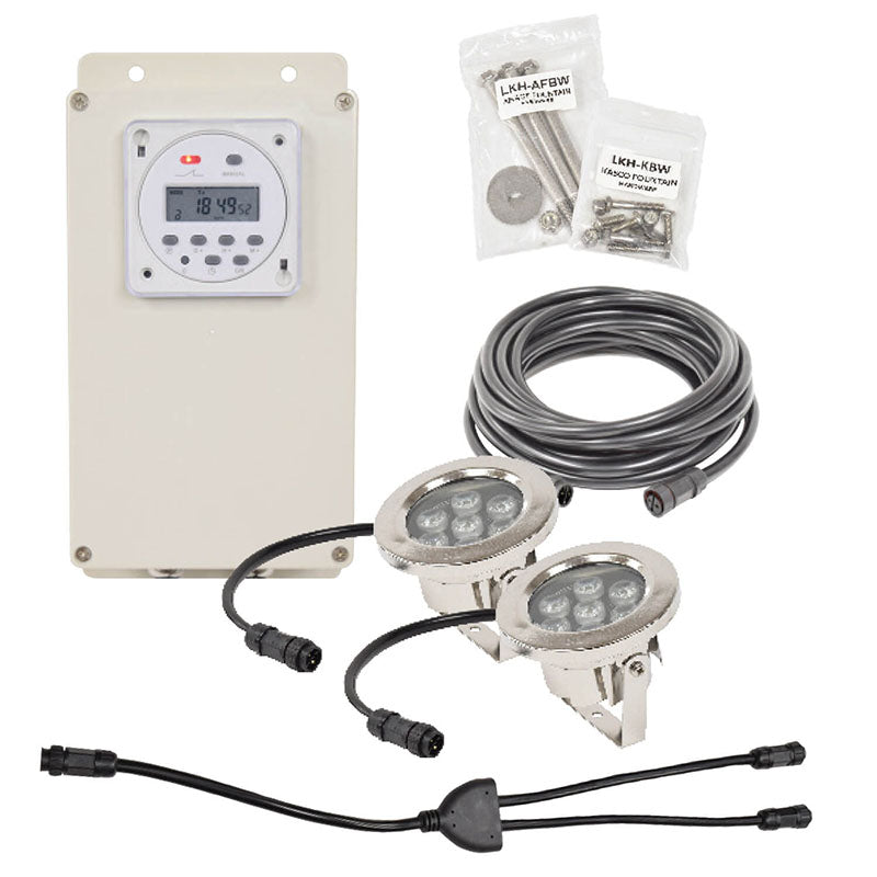 EasyPro AquaShine Three Light Warm White LED 100′ cord