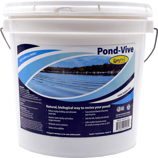 EasyPro Pond Vive Bacteria Water Soluble Packs 10 lbs Pail