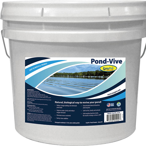 EasyPro Pond Vive Bacteria Water Soluble Packs 25 lbs pail