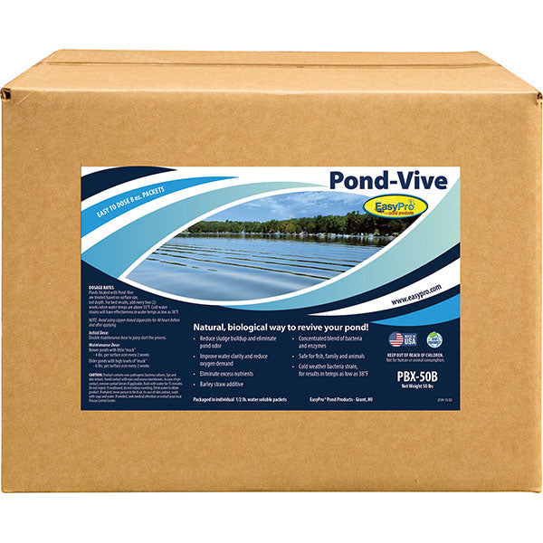 EasyPro Pond Vive Bacteria Water Soluble Packs 50lb box