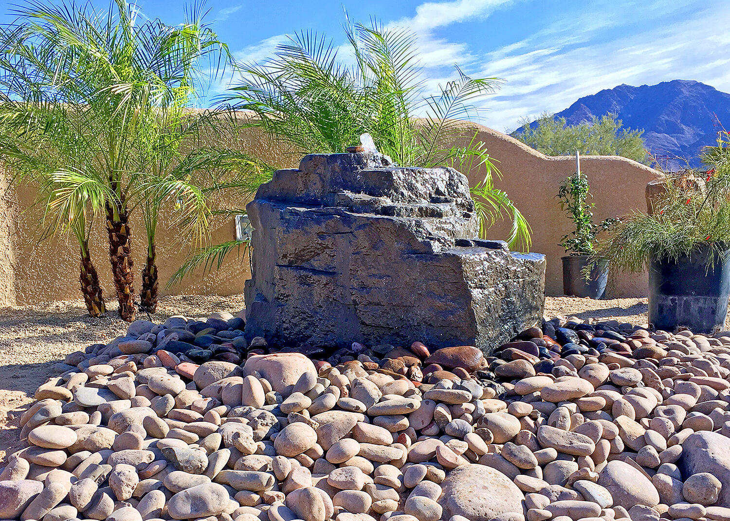 Mountain Spring Rock Boulder Outdoor Fountain