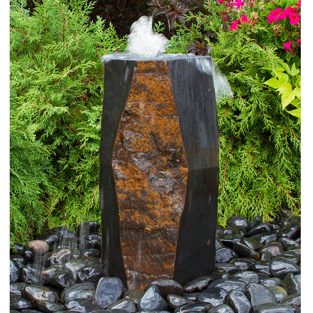 Cauldron Stone Outdoor Fountain