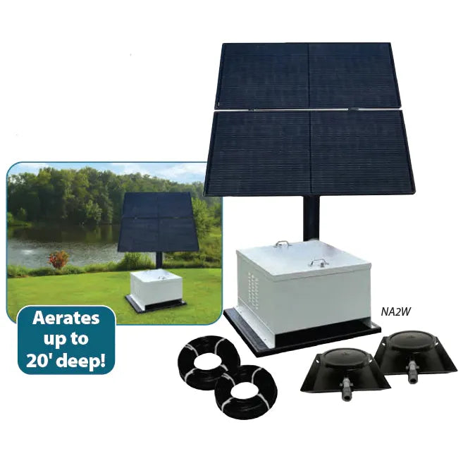 EasyPro NA1W NightAir™ Solar Aeration System - American Pond Supplies Easy Pro Solar Aerator Solar Aerator