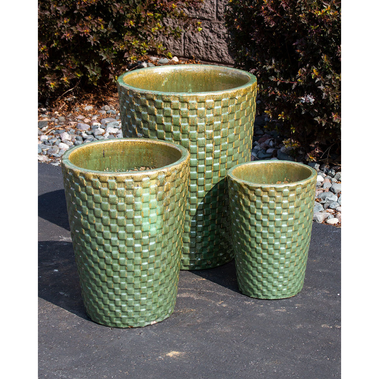 Pickle Green Weave Tivoli Single Vase Fountain Kit - FNT40111