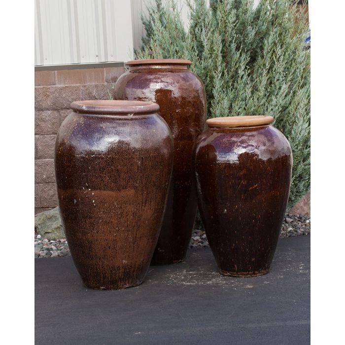 Dark Coco Tuscany Triple Vase Fountain Kit - FNT50204