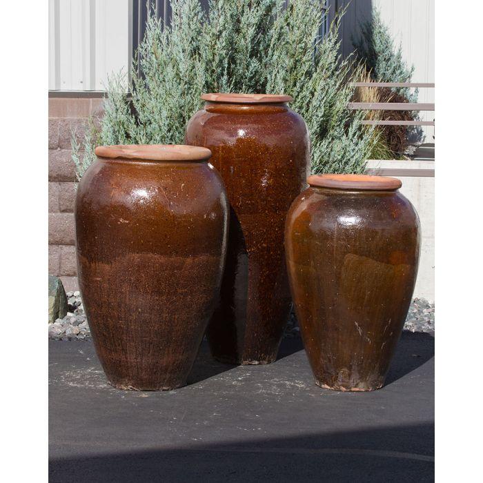 Tuscany Caramel Triple Vase  - Complete Fountain Kit