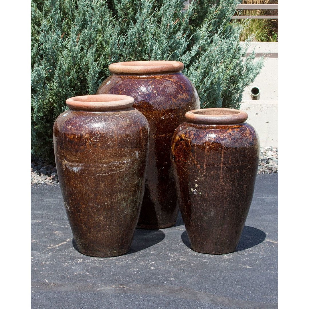 Tuscany Coffee Triple Vase FNT50311 - Complete Fountain Kit