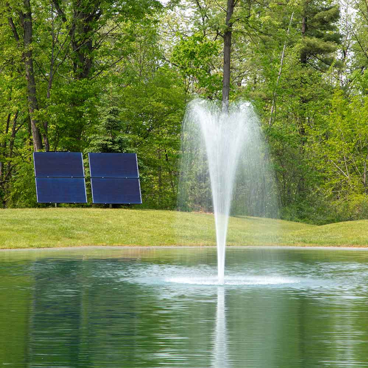 SolarSeries Fountain w/ Solar Panels & Easy Mount Assembly