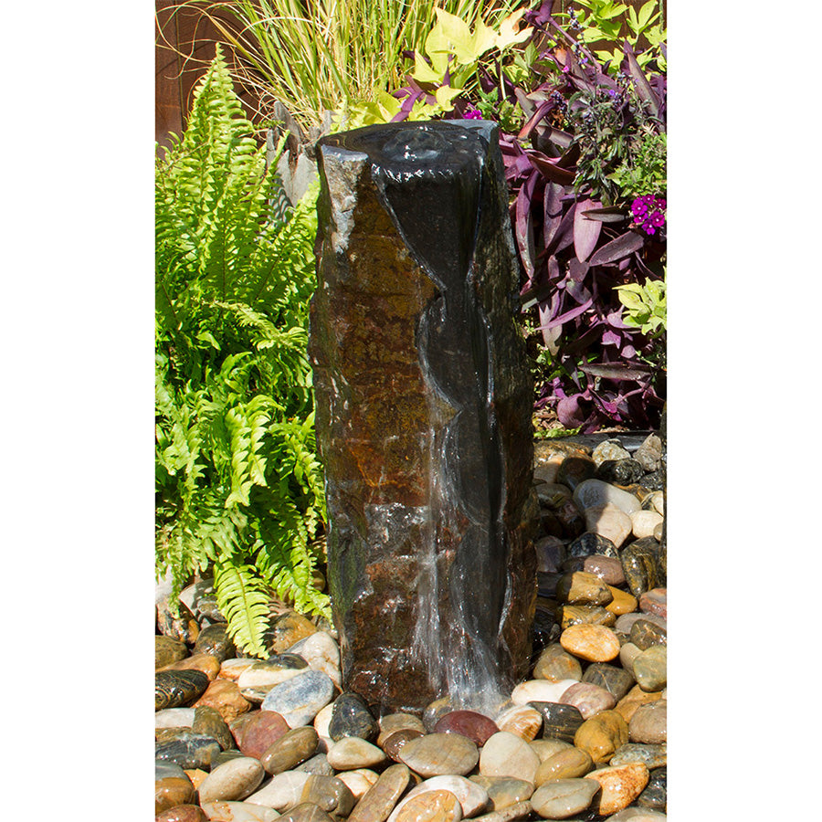 Scalloped Basalt Column Fountain Kit - Blue Thumb - American Pond Supplies -