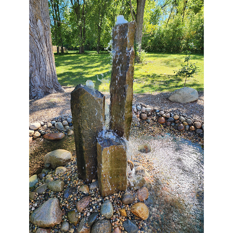 Large Commerical Natural Top Basalt Fountain Kit