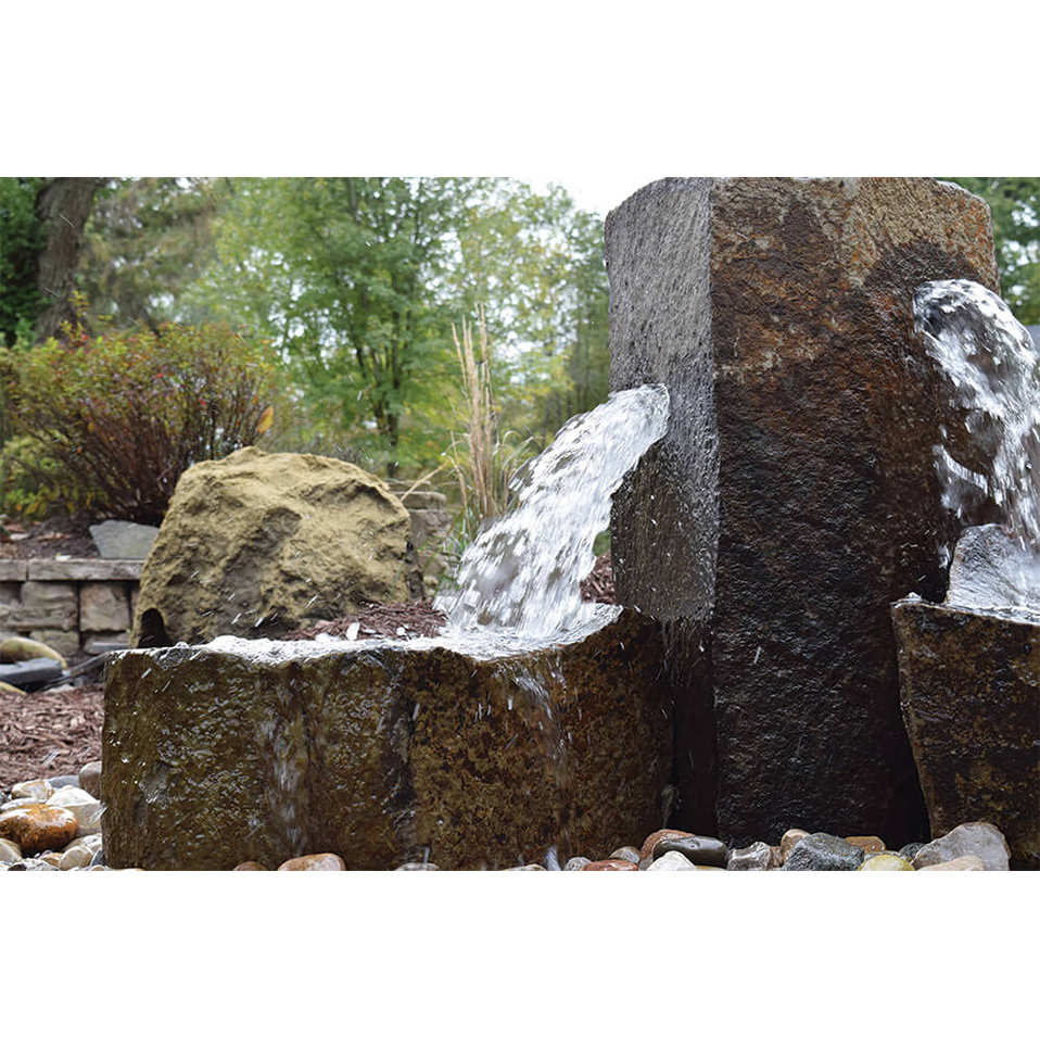 Commercial Luxury Basalt Fountain Complete Kit – 4 Stone Set