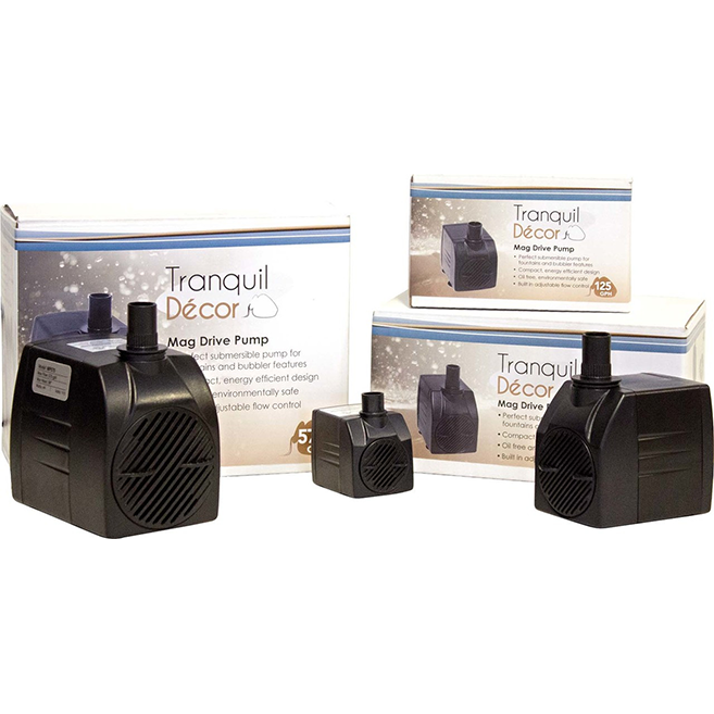 Mag Drive Fountain Pumps - American Pond Supplies Tranquil Decor Mag Drive Pumps Mag Drive Pumps