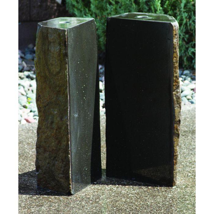 Basalt - 36" Double Split Polished 2 Piece - Complete Fountain Kit - Blue Thumb - American Pond Supplies -Basalt - 36" Double Split Polished 2 Piece - Complete Fountain Kit