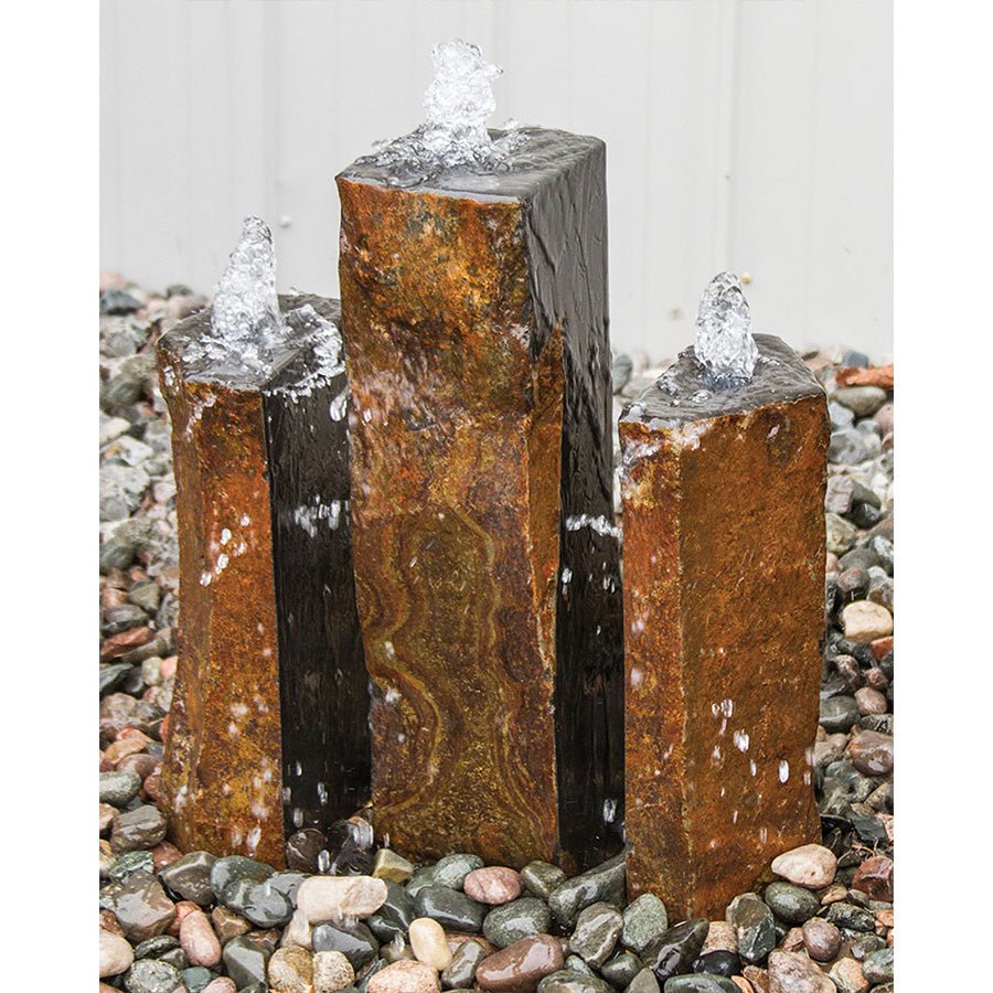 Basalt Fountain Kit - Trinity Split Polished 3 Piece - ABBC940 - Blue Thumb