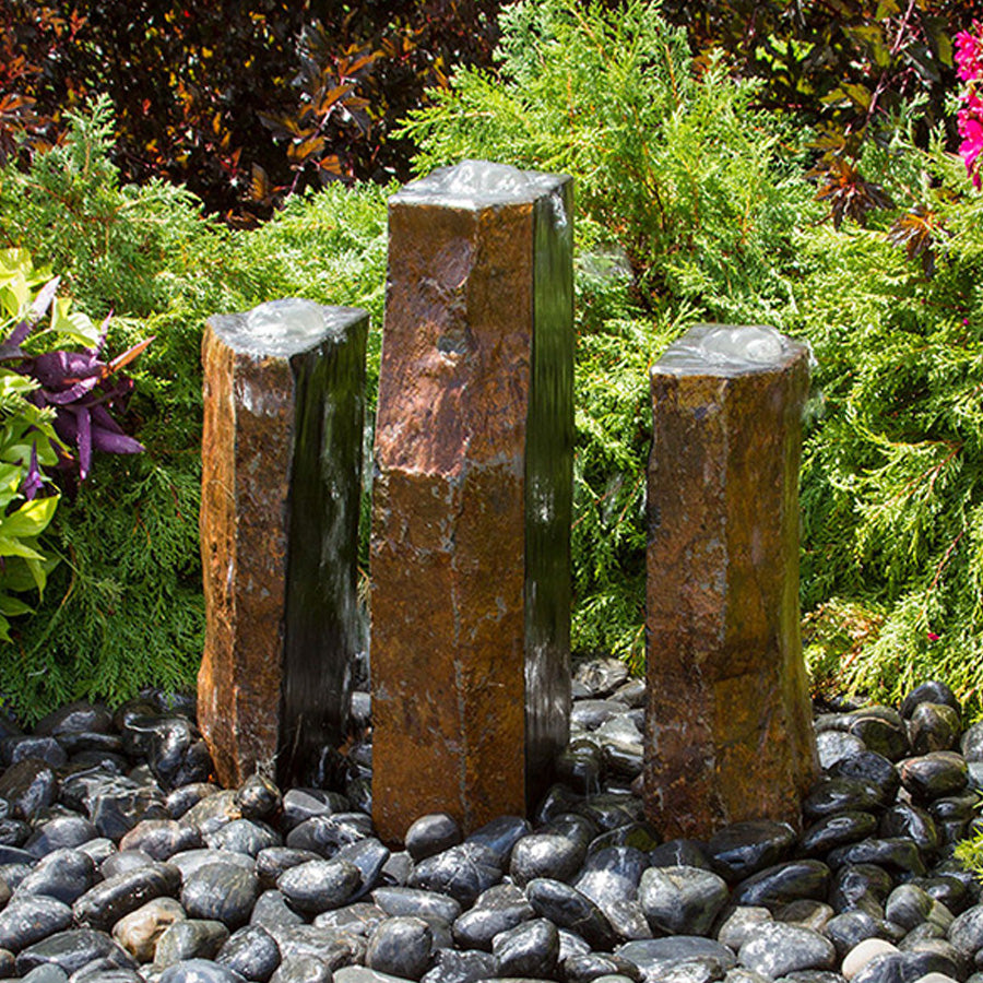 Basalt Fountain Kit - Trinity Split Polished 3 Piece