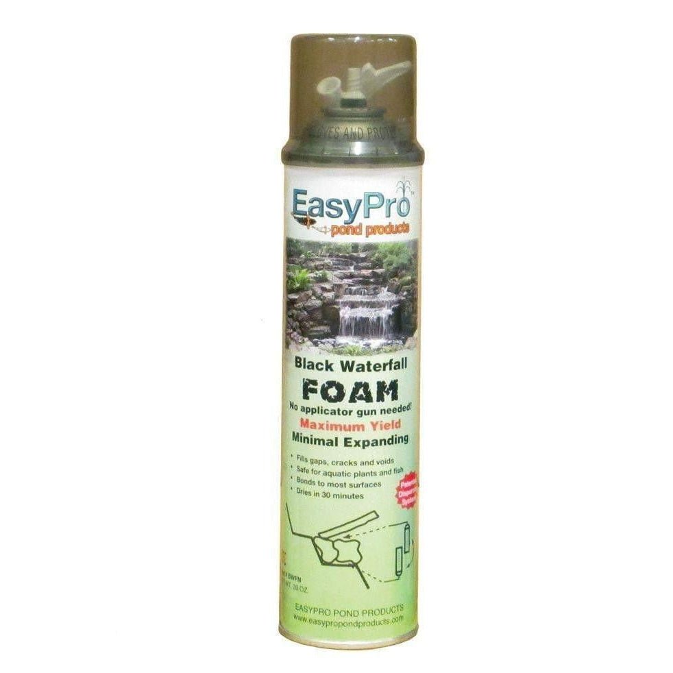 Black Waterfall Foam Sealant 20 oz. EasyPro - EasyPro - American Pond Supplies -Black Waterfall Foam Sealant 20 oz. EasyPro