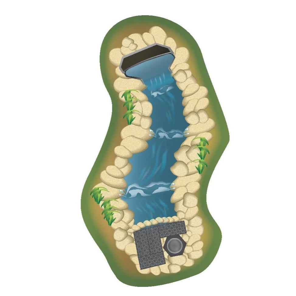 Blue Thumb Elite X-Large 40" Cascading Falls Kit - Blue Thumb - American Pond Supplies -Blue Thumb Elite X-Large 40" Cascading Falls Kit