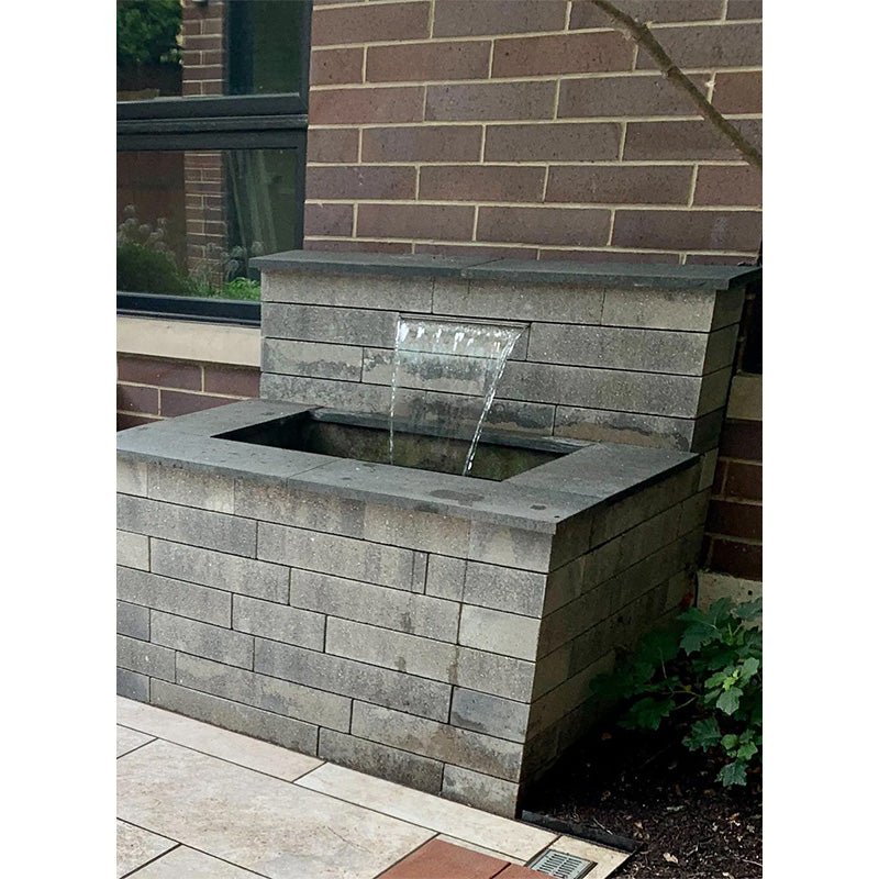 Small Retaining Wall 16" Formal Falls Complete Kit- No Light - Blue Thumb - American Pond Supplies -Small Retaining Wall 16" Formal Falls Complete Kit- No Light