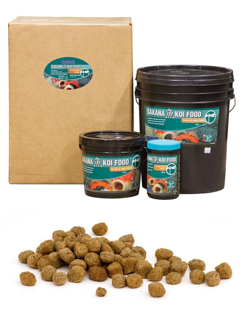 Blue Thumb Sakana Koi Growth & Color Floating Pellet Fish Food for Koi, 40 lbs. - Blue Thumb - American Pond Supplies -Blue Thumb Sakana Koi Growth & Color Floating Pellet Fish Food for Koi, 40 lbs.