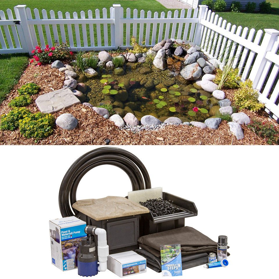 Blue Thumb Small 8' x 11' DIY Pond Kit - Blue Thumb - American Pond Supplies -Blue Thumb Small 8' x 11' DIY Pond Kit