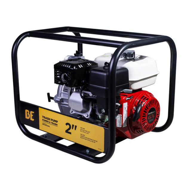 BE Power Equipment TP-2065HT 2" Semi-Trash Transfer Pump with Honda GX200 Engine