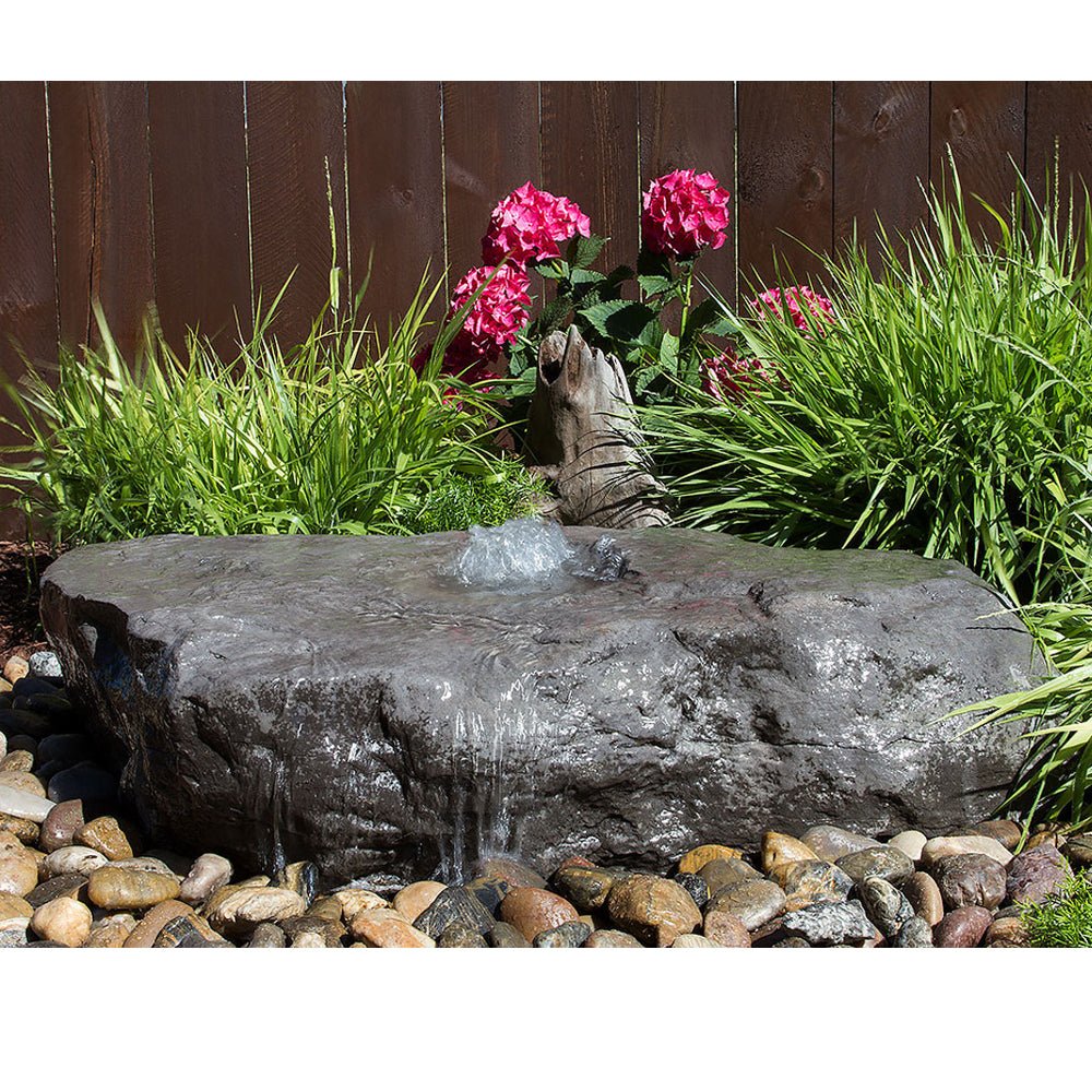 Commercial Stone Fountain with Large Bird Bath Design - Blue Thumb - American Pond Supplies -Commercial Stone Fountain with Large Bird Bath Design