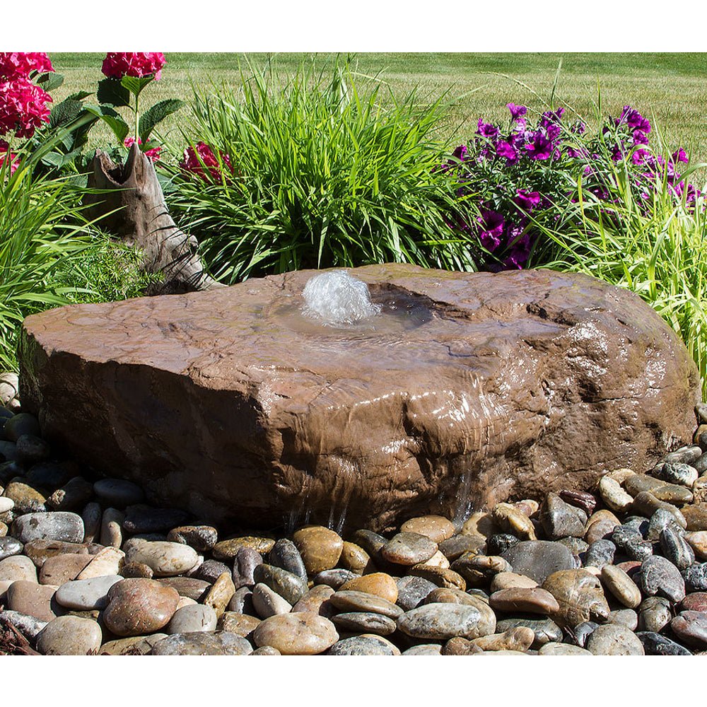 Commercial Stone Fountain with Large Bird Bath Design - Blue Thumb - American Pond Supplies -Commercial Stone Fountain with Large Bird Bath Design