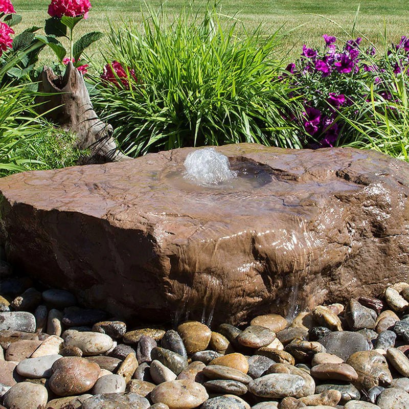 Commercial Stone Fountain with Large Bird Bath Design - Blue Thumb - American Pond Supplies -Commercial Stone Fountain with Large Bird Bath Design